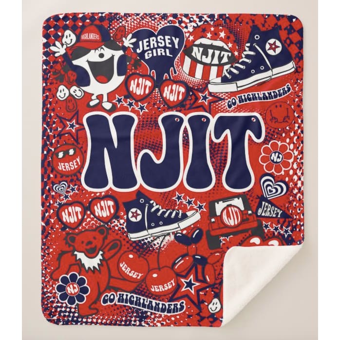 Collegiate Sherpa Blanket - NJIT (Girls) - Home & Lifestyle