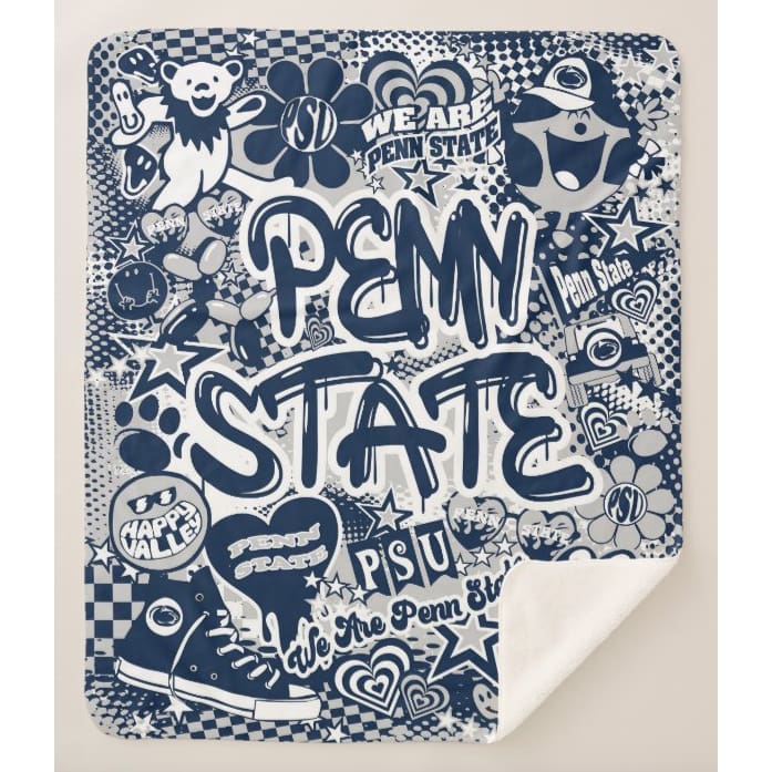 Collegiate Sherpa Blanket - Penn State (Girls) - Home & Lifestyle