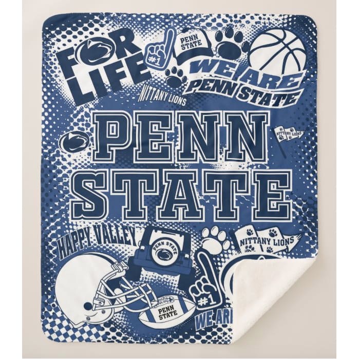 Collegiate Sherpa Blanket - Penn State (Guys) - Home & Lifestyle