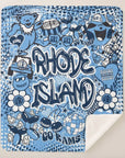 Collegiate Sherpa Blanket - Rhode Island (Girls) - Home & Lifestyle