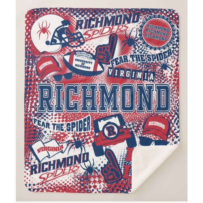 Collegiate Sherpa Blanket - Richmond (Guys) - Home &amp; Lifestyle
