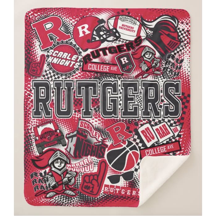 Collegiate Sherpa Blanket - Rutgers (Guys) - Home & Lifestyle