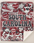 Collegiate Sherpa Blanket - South Carolina (Girls) - Home & Lifestyle