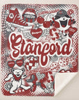 Collegiate Sherpa Blanket - Stanford (Girls) - Home & Lifestyle