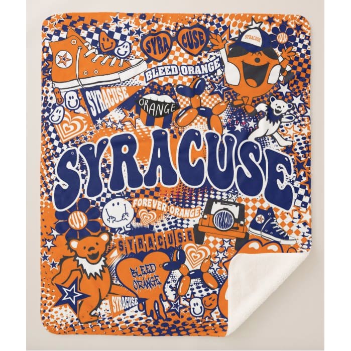 Collegiate Sherpa Blanket - Syracuse (Girls) - Home &amp; Lifestyle