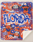 Collegiate Sherpa Blanket - University of Florida (Girls) - Home & Lifestyle