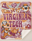 Collegiate Sherpa Blanket - Virginia Tech (Girls) - Home & Lifestyle