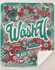 Collegiate Sherpa Blanket - Wash U (Girls) - Home & Lifestyle