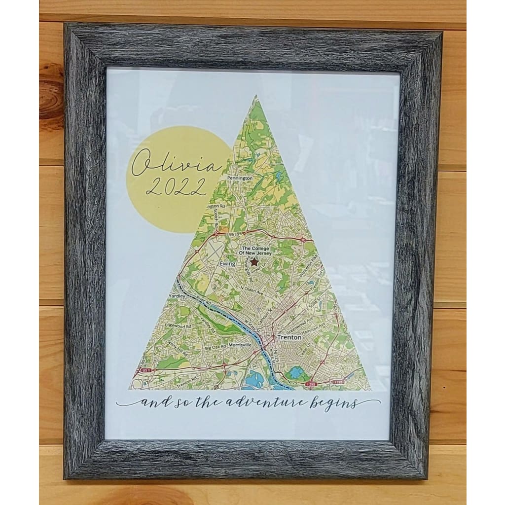 Custom ’And So The Adventure Begins’ Framed Print - Home & Garden