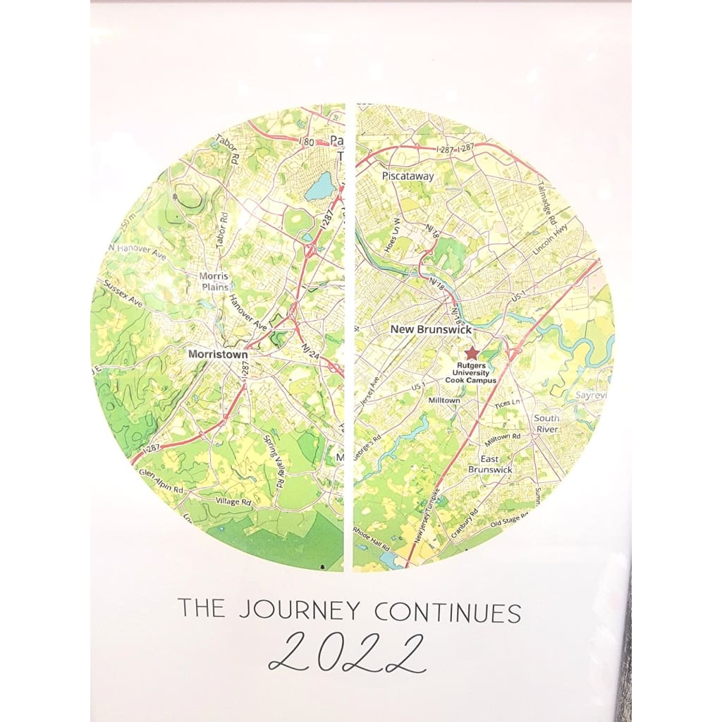 Custom ’The Journey Continues’ Framed Print