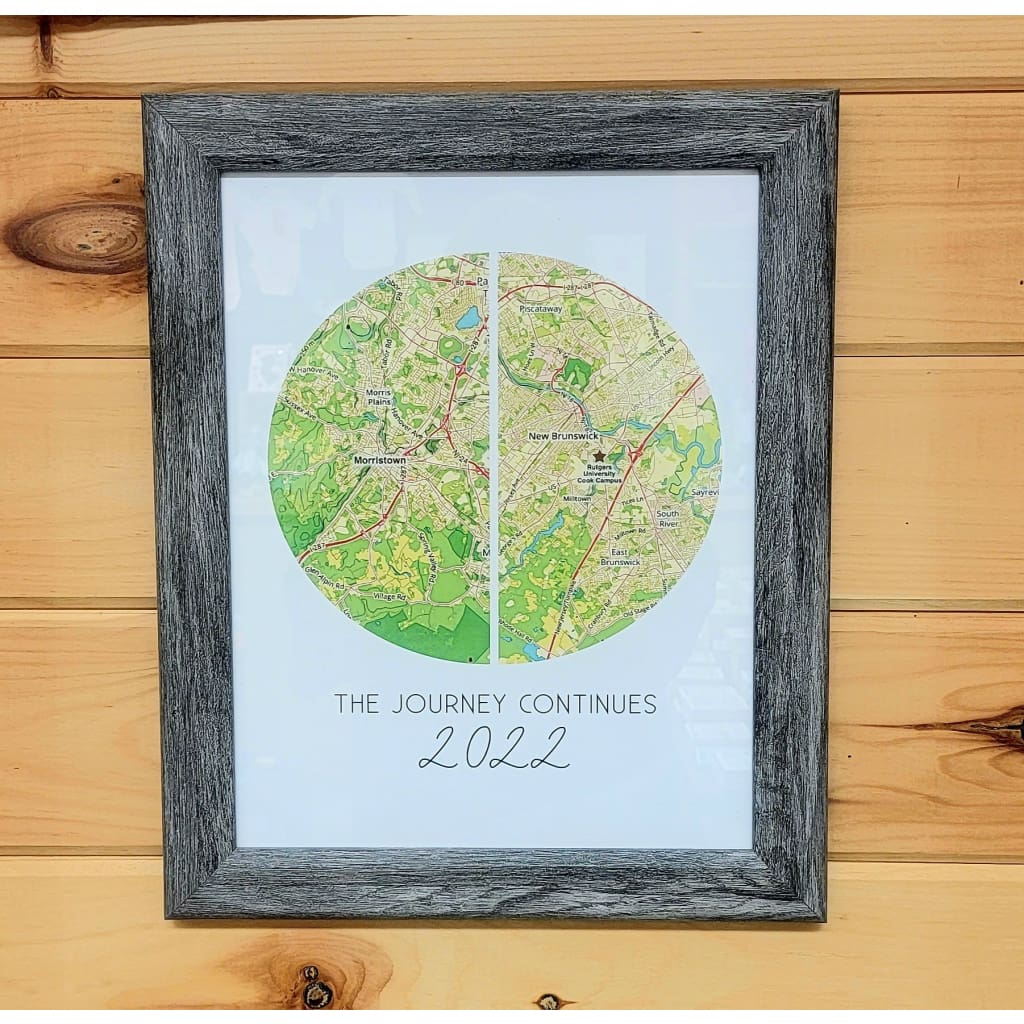 Custom ’The Journey Continues’ Framed Print