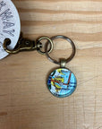 Double-Sided Charm/ Keychain - Maps - Jewelry & Accessories