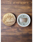 Engraved Disk Bottle Openers - Jersey and Sports Themed - Mets - Home & Lifestyle