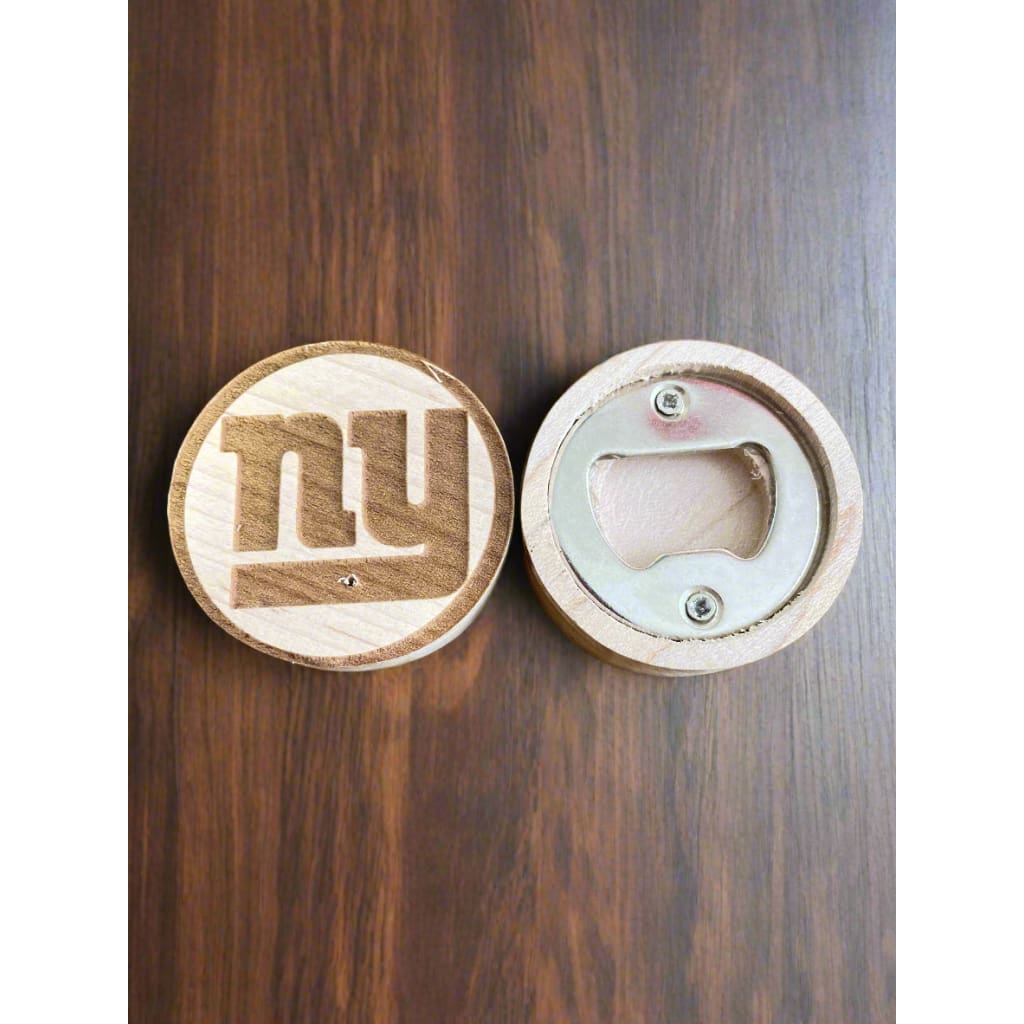 Engraved Disk Bottle Openers - Jersey and Sports Themed - NY Giants - Home & Lifestyle