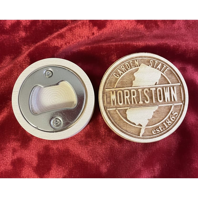 Engraved Disk Bottle Openers - Towns - Morristown - Home & Lifestyle