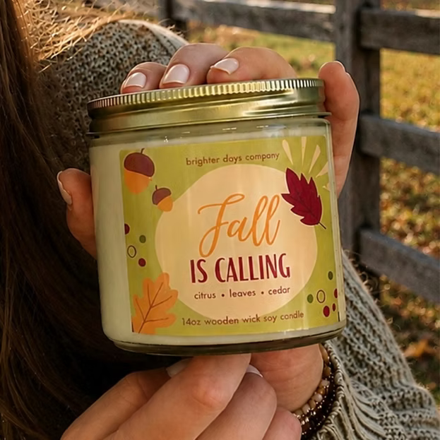 Fall-Themed Soy Candles