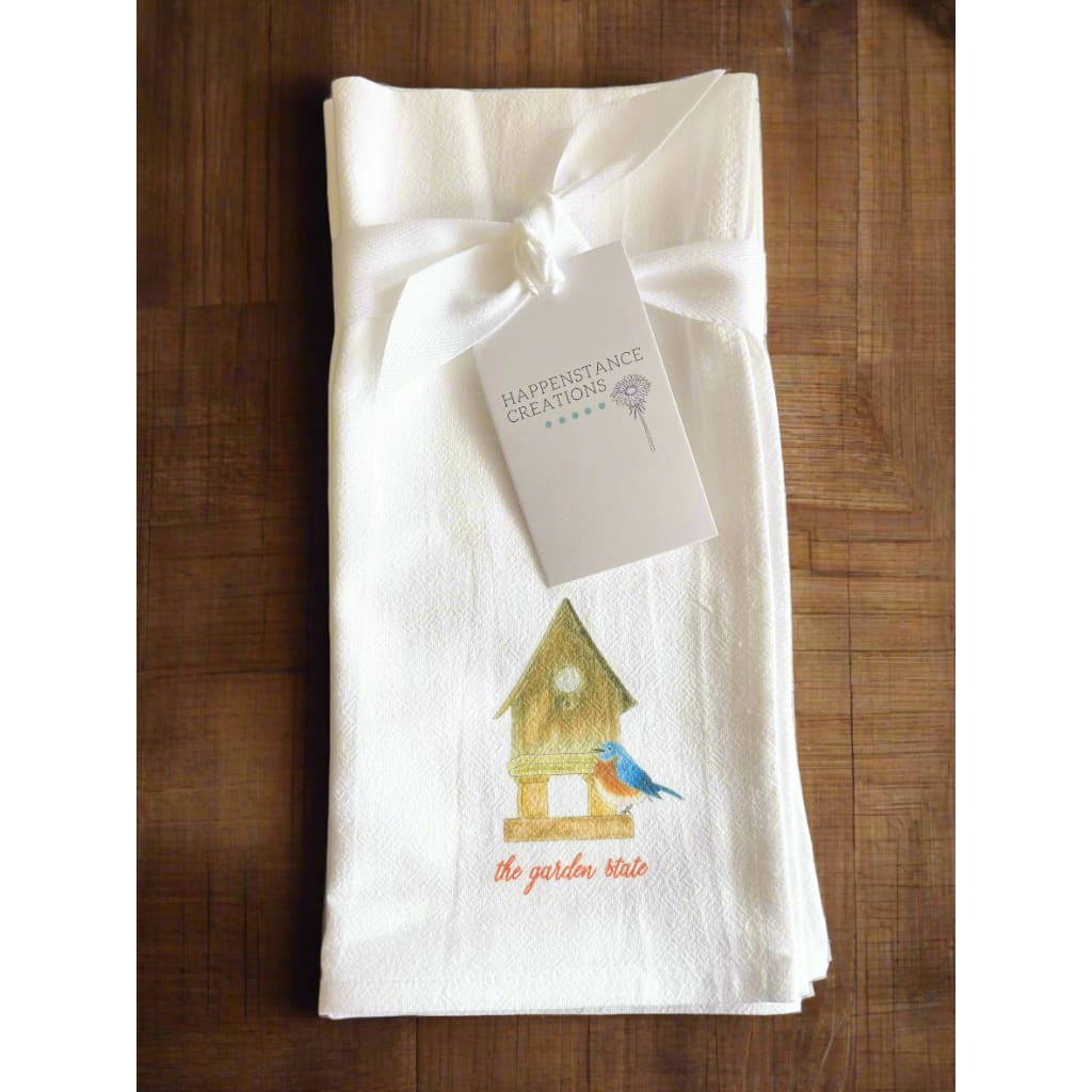 Flour Sack Napkins - Set of 2 - Birdhouse - Home & Lifestyle