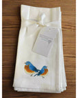 Flour Sack Napkins - Set of 2 - Blue Bird - Home & Lifestyle