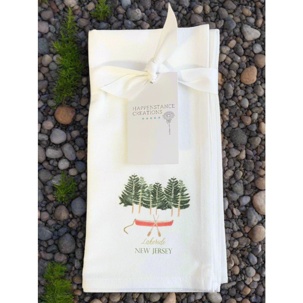 Flour Sack Napkins - Set of 2 - Lakeside - Home &amp; Lifestyle