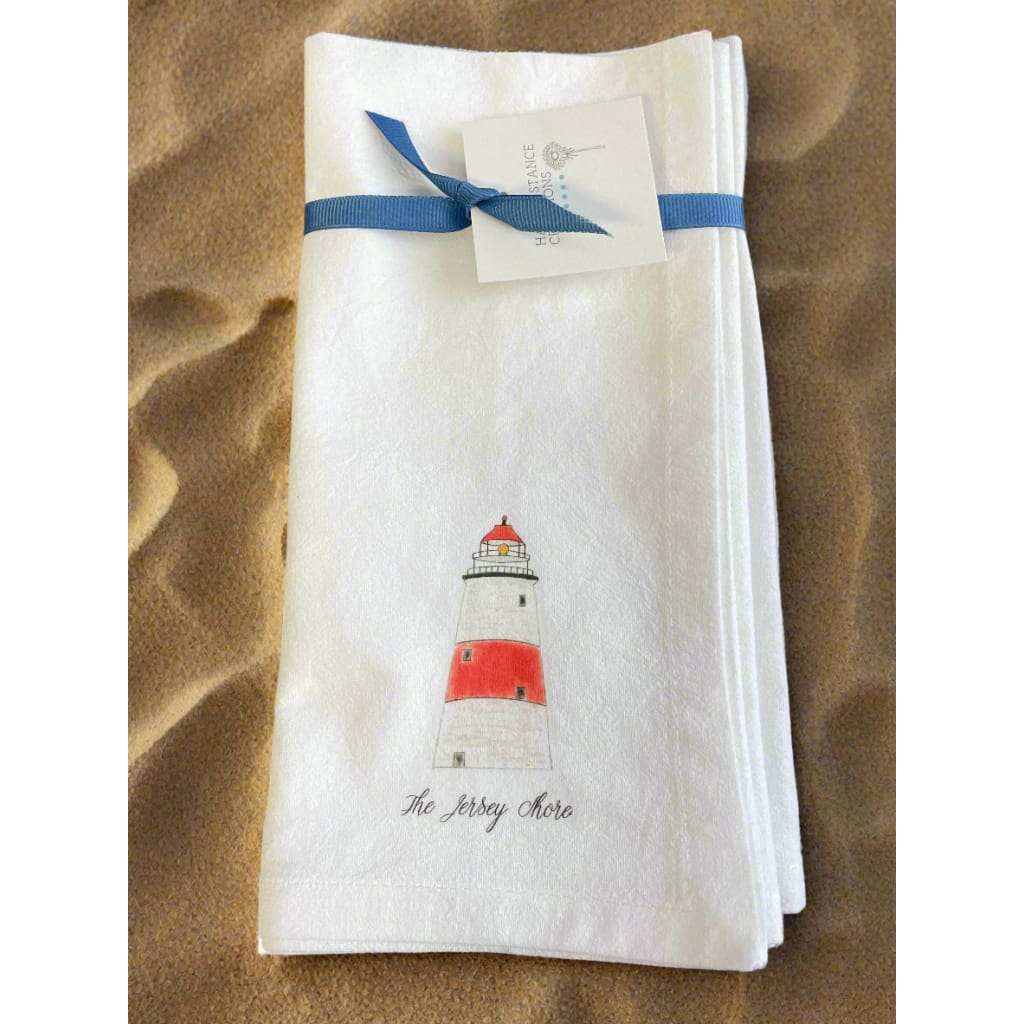 Flour Sack Napkins - Set of 2 - Lighthouse - Home &amp; Lifestyle