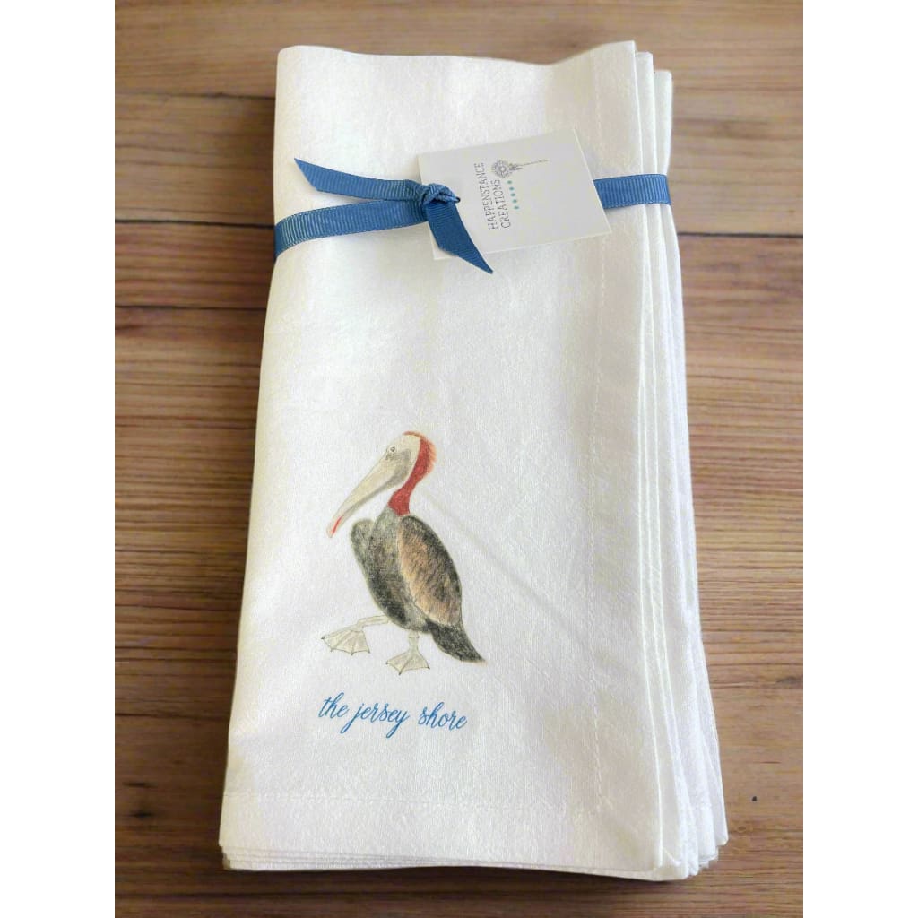 Flour Sack Napkins - Set of 2 - Pelican - Home &amp; Lifestyle