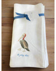 Flour Sack Napkins - Set of 2 - Pelican - Home & Lifestyle