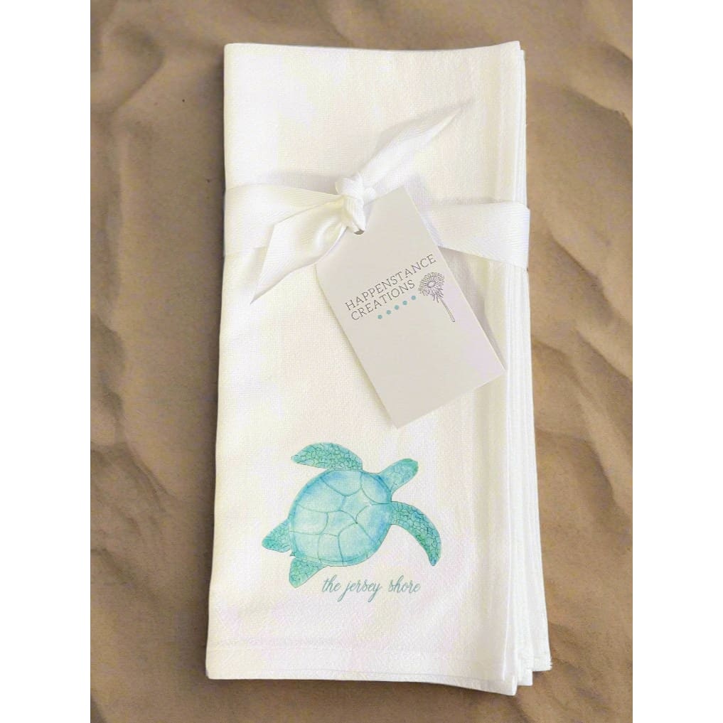 Flour Sack Napkins - Set of 2 - Sea Turtle - Home &amp; Lifestyle