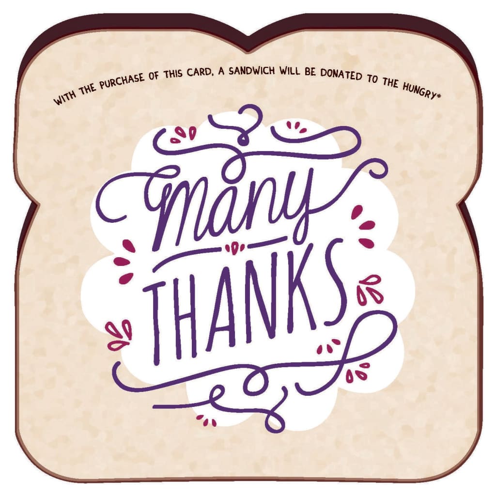 Food for Thoughts Greeting Cards - Many Thanks 804-04 - Books &amp; Cards