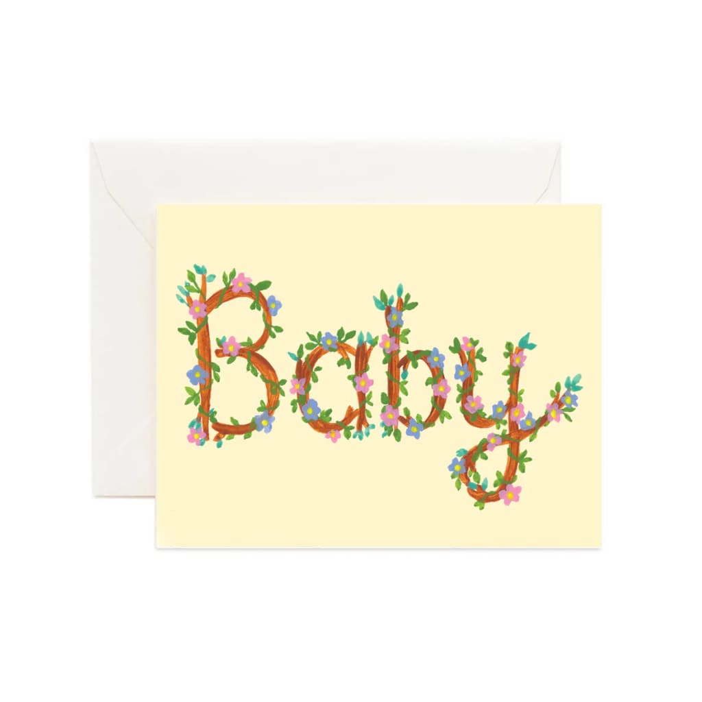 Forage Paper Co. Single Greeting Cards - Baby - Florals