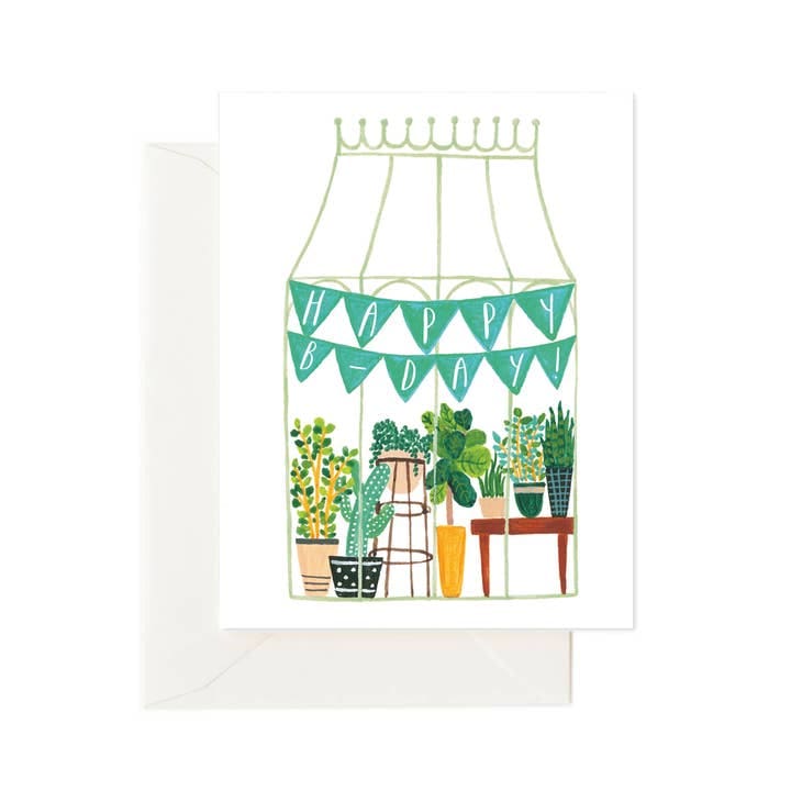 Forage Paper Co. Single Greeting Cards - Birthday - Greenhouse