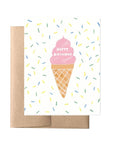 Forage Paper Co. Single Greeting Cards - Birthday - Ice Cream Cone