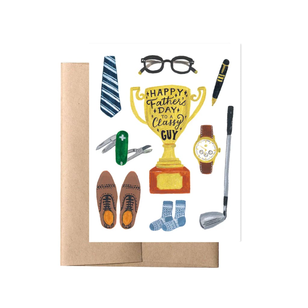 Forage Paper Co. Single Greeting Cards - Father’s Day - Classy Guy Trophy