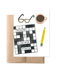 Forage Paper Co. Single Greeting Cards - Father’s Day - Crossword