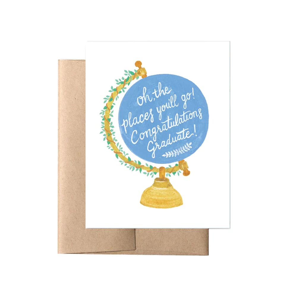 Forage Paper Co. Single Greeting Cards - Graduation - ’Oh the Places you’ll Go’