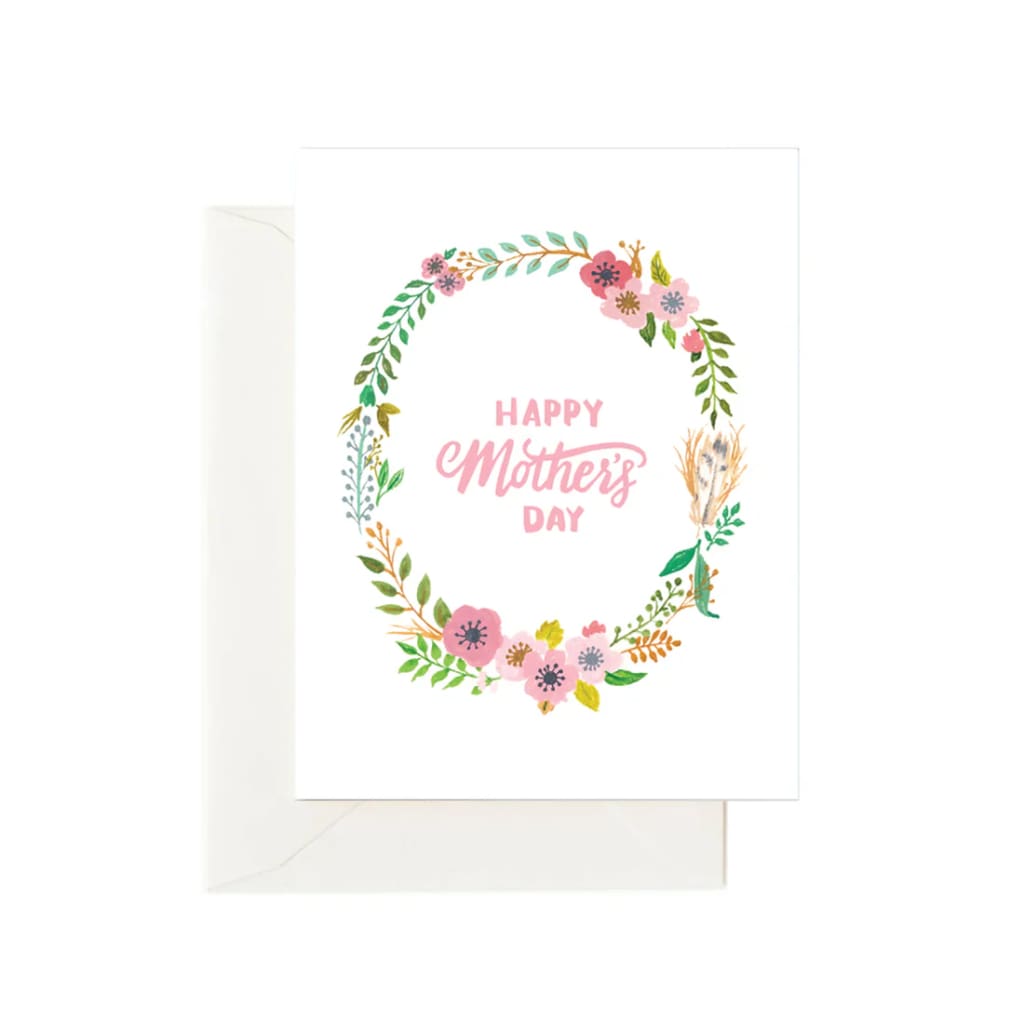 Forage Paper Co. Single Greeting Cards - Mother’s Day - Wreath