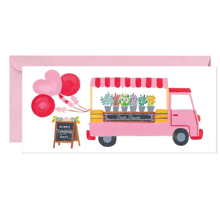 Forage Paper Co. Single Greeting Cards - Valentine’s - Floral Truck