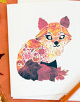 Pressed Flower Collage Greeting Cards