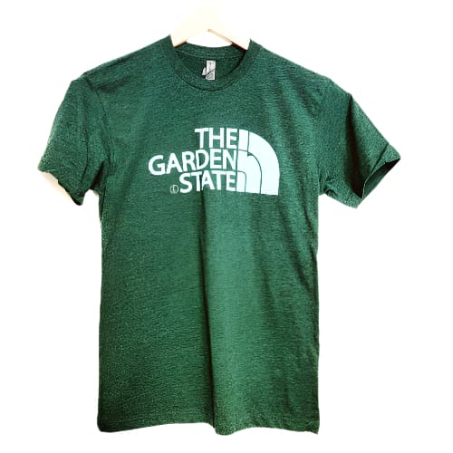 Garden State Short Sleeve T-Shirt - Small / Forest Green + White