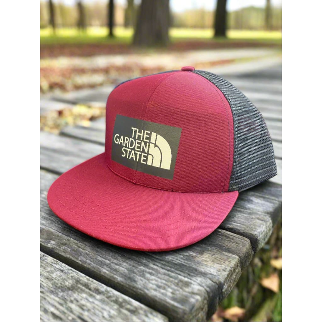 Garden State Trucker Hat - Maroon/Black