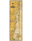 Giclee Print 12’’ x 36’’ Unframed - Jersey Shore North Vintage Remix Map - Prints & Artwork