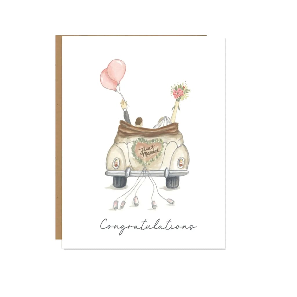 Greeting Cards - Just Married - Congratulations - Books &amp; Cards