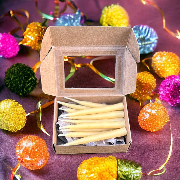 Hand-Dipped Beeswax Birthday Candles - Candles