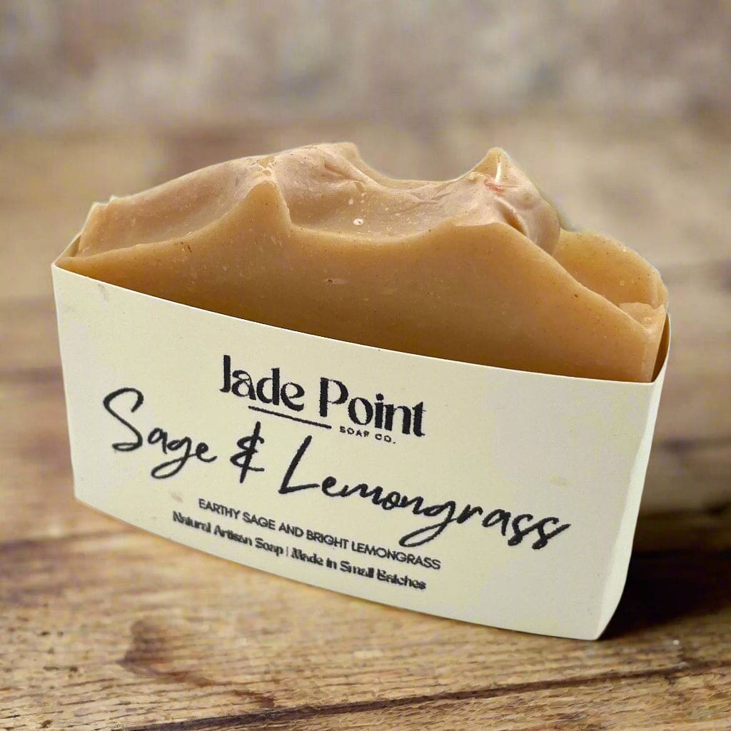 Handcrafted Artisan Soap - Sage &amp; Lemongrass - Bath &amp; Body