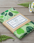 Handmade Beeswax Food Wraps (3-Pack) - Green Leaves / Small (8’’ x 8’’) - Food Wrap