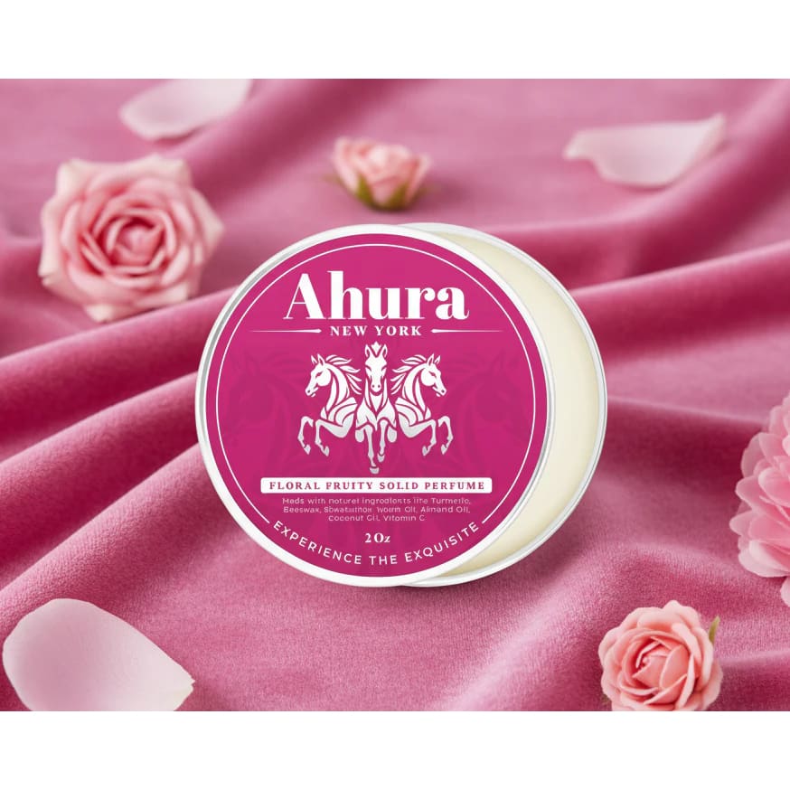 Herbal Floral Solid Perfume - Ahura Floral Fruity Pink - Bath & Body