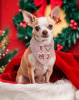 Holiday Jersey Dog Bandanas - Christmas - I Heart NJ Candy Canes / Small
