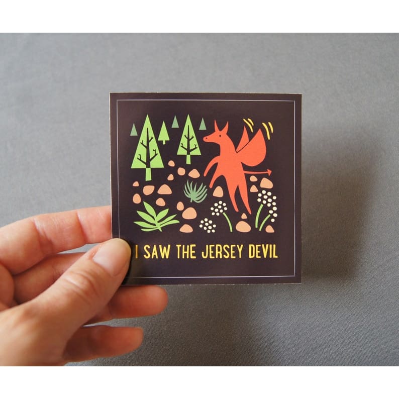 I Saw The Jersey Devil Vinyl Decal/Sticker