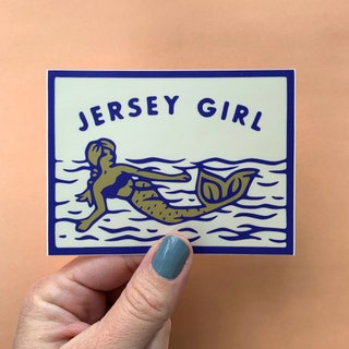 Jersey Girl Mermaid Vinyl Decal/Sticker