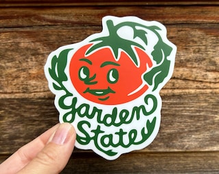 Garden State Tomato Vinyl Decal/Sticker