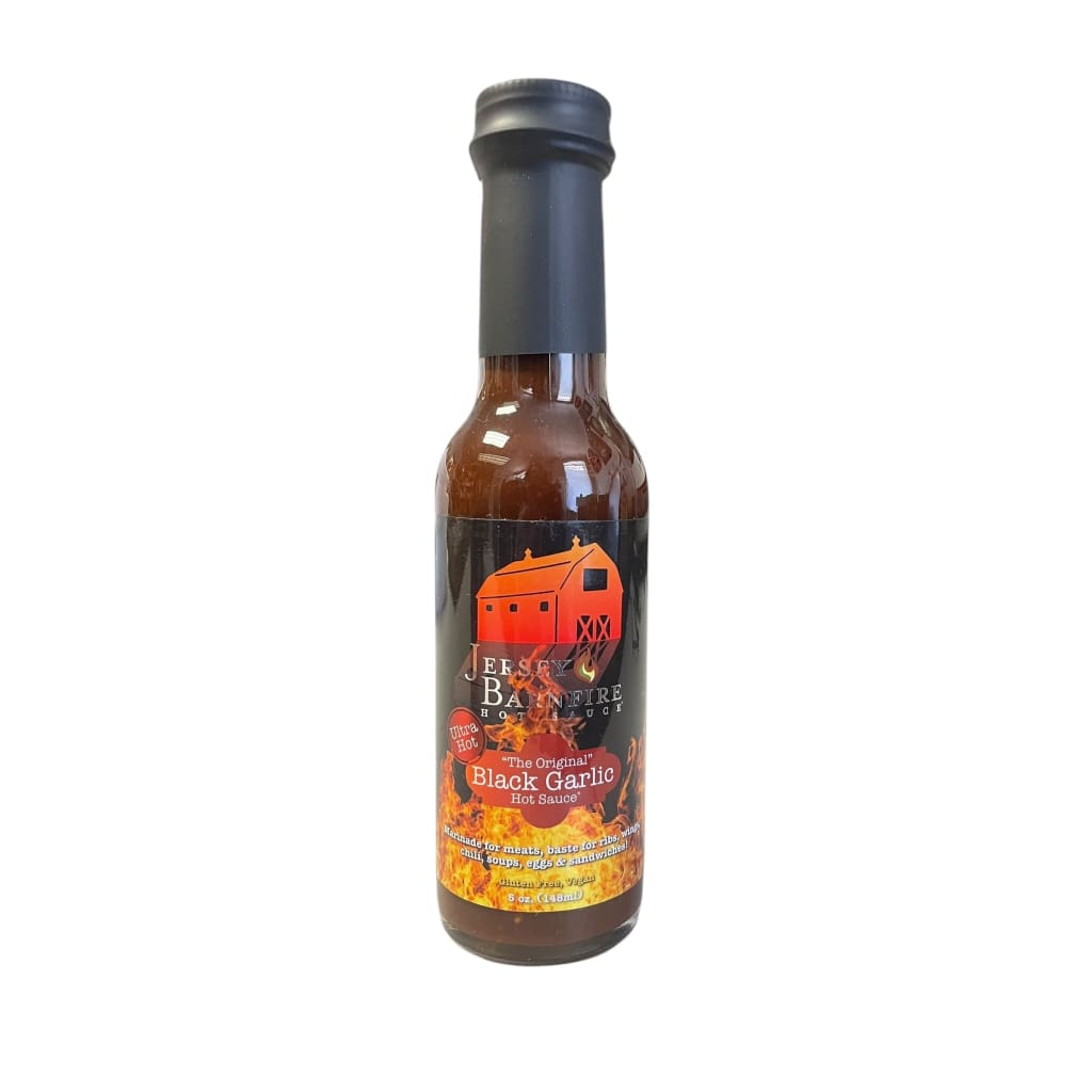 Jersey Barnfire Hot Sauce 5 oz. - Black Garlic Ultra Hot - Good Eats